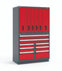 Two-user R2V Vertical Storage System, 48"W x 27"D x 76"H with 14 Drawers
