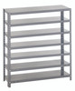 1839-000 Shelving Unit, 18"D x 36"L x 39"H, heavy duty, 400 lb. load capacity per shelf, includes: (7) shelves, uprights and cross bars, galvanized steel finish
