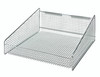 1635HBC Partition Wall Hanging Basket, 17-7/8"W x 36"D x 7-1/2"H, 125 lbs. load capacity, mesh design, chrome plated finish