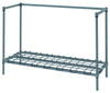 186034DGY Dunnage Rack, wire, modular, 60"W x 18"D x 34"H, (3) keg capacity, (1) dunnage shelf, (1) 3-sided frame, (4) 34" posts, gray epoxy antimicrobial finish, NSF