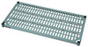 2442WPM Polymer Shelf Mat, for 42"W x 24"D wire shelves, removable and dishwasher safe mats, green epoxy antimicrobial finish frame, NSF