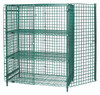 2136-63SECP-2 Security Unit, stationary, 36"W x 21"D x 63"H, includes: (1) top shelf, (1) bottom shelf, (2) intermediate shelves, (1) security panel set (includes back and sides), (1) pair security panel doors, and (4) posts