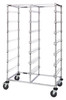BC214069M14D Bin Cart, mobile, double bay, 24"W x 40"L x 69"H, includes: slides for (14) bin levels, chrome plated finish, shipped KD