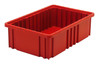 DG92050RDCS Dividable Grid Container, 16-1/2"L x 10-7/8"W x 5"H, red, Made in USA