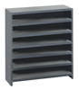 CL1239-000 Shelving Unit, closed, 12"D x 36"L x 39"H, heavy duty, 400 lb. load capacity per shelf, includes: (7) shelves, uprights and cross bars, galvanized steel finish