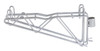 DCB21 Cantilever Multiple Shelf Post Wall Mount, (1) 21" double post cantilever arm, (2) post mount brackets, chrome plated finish, NSF