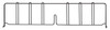 DIV30BK Chrome Wire Shelf Divider 30"x8"