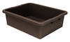 FSB-22177RBN Bussing Tub, 22"W x 17"D x 7"H, ribbed bottom, polypropylene, brown, Made in USA, NSF