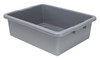 FSB-22177RGY Bussing Tub, 22"W x 17"D x 7"H, ribbed bottom, polypropylene, gray, Made in USA, NSF