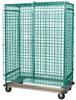 MD2448-70SECP Security Unit, mobile with dolly base, 48"W x 24"D x 70"H, includes: (1) top shelf, (1) bottom shelf, (1) security panel set (includes back and sides), (1) pair of security panel doors, and (4) posts