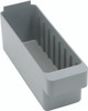QED501GY Super Tuff Euro Drawer, 11-5/8"L x 2-3/4"W x 4-3/8"H, high impact polysteryne, gray, Made in USA