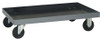 QDU-18 Dolly, mobile, 37-1/2"L x 36-1/2"W x 8"H, for use with any double sided slopped shelving system, 1200 lbs. load capacity, inlcudes (2) rigid and (2) swivel with break hard rubber casters