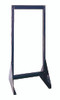 QFS248 Tip Out Bin Floor Stand, double sided, 1"D x 23-5/8"W x 52"H (bins not included), 14 gauge steel, black coated finish