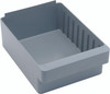 QED701GY Super Tuff Euro Drawer, 11-7/8"L x 8-3/8"W x 4-5/8"H, high impact polysteryne, gray, Made in USA
