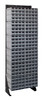 QIC-170-161GY Interlocking Storage Cabinets Floor Stand, single sided, 12"D x 23-5/8"W x 75"H, 300 lbs. load capacity, includes: (12) QIC-161, (192) gray drawers, 14 gauge steel, black coated finish