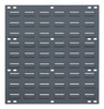 QLP-1819 Louvered Panel, wall mounted, 18"L x 1"D x 19"H, heavy-duty 16 gauge cold rolled steel, gray enamel coated finish (mounting hardware not included)