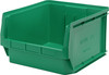 QMS543GN Magnum Bin, 19-3/4"L x 18-3/8"W x 11-7/8"H, 150 lbs. stack capacity, high density polypropylene, imprevious to most solvents, corrosion, rust and rot resistant, green, Made in USA