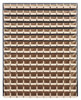 QLP-4861-220-165IV Louvered Panel, wall mounted, 48"L x 8"D x 61"H, includes: (165) QUS220, clear bins, heavy-duty 16 gauge cold rolled steel, gray enamel coated finish (mounting hardware not included)