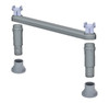 QPDS Millenia Dunnage Stand, recommended for all stationary units 54"W and longer, gray finiish, Made in USA