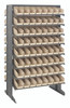 QPRD-101IV Pick Rack, slopped, double sided, 24"L x 36"W x 60"H, 800 lbs. capacity, (16) shelves configuration, includes: (128) QSB101 ivory bins