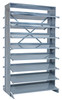 QPRD-6 Pick Rack, slopped, double sided, 24"L x 36"W x 63-1/2"H, 800 lbs. capacity, (16) shelves configuration (bins not available)