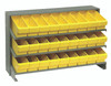 QPRHA-501YL Pick Rack, slopped, bench style, 12-1/2"L x 36"W x 23"H, 250 lbs. capacity, (3) shelves configuration, includes: (27) QED501 yellow bins