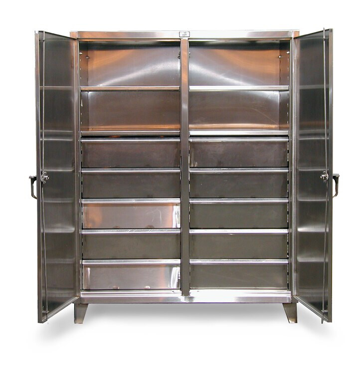56-DS-246-6DB-SS Stainless Steel Double Shift Cabinet 60