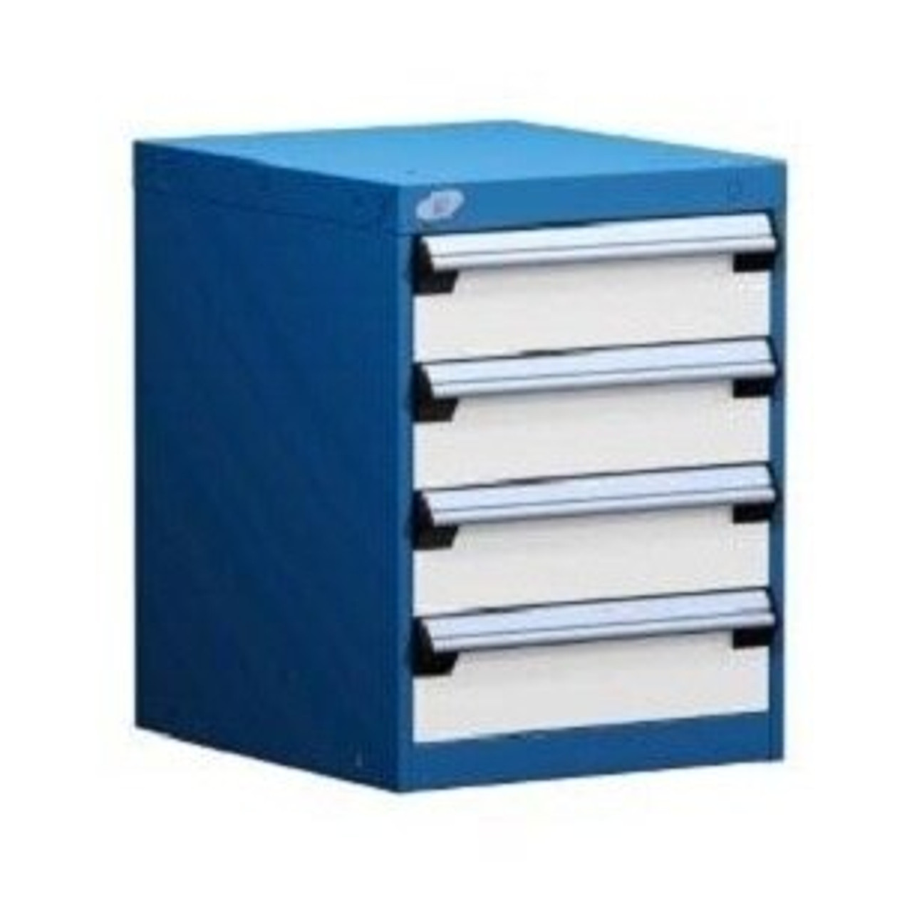 Rousseau Modular Storage Drawer Cabinet 36x24x32, 5 Drawers (2 Sizes) w/o  Divider, w/Lock, Blue