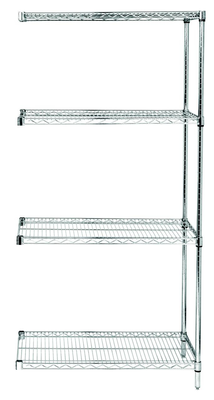 Chrome Wire Shelving Add On 24D X 36W X 54High Industrialshelving Com   Apitk9wdl  40707.1582558632 