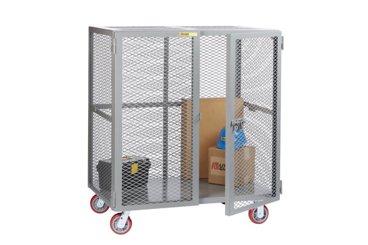 SCN-3048-6PPY Heavy-Duty Visible Mobile Storage Locker with No Center Shelf  48