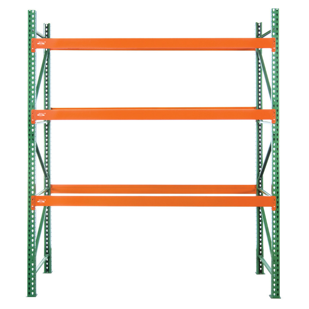 2 Level 144w x 48d x 96h Pallet Racking with Front-to-Back Supports  Starter