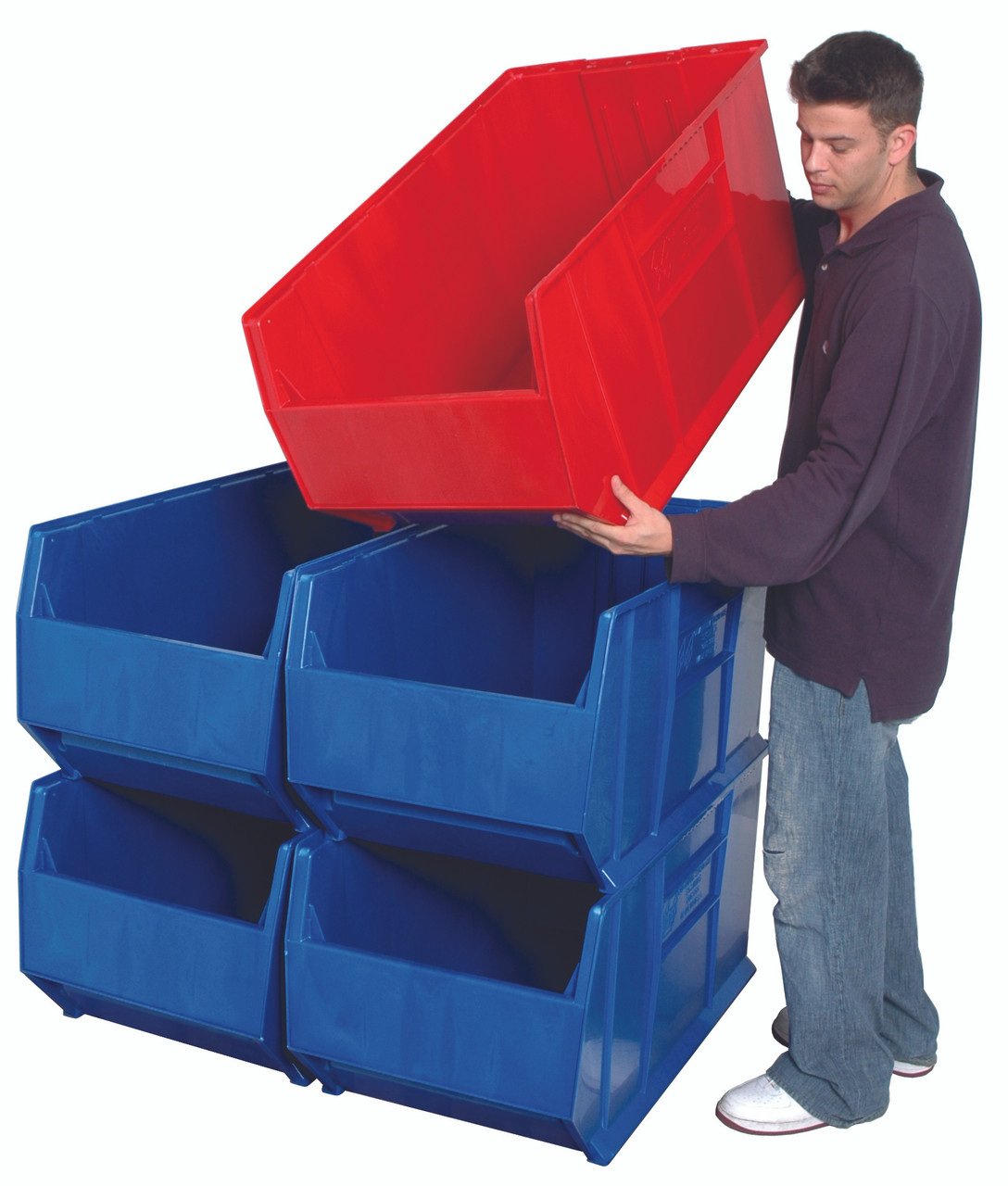 Large Hopper & Stacking Bins