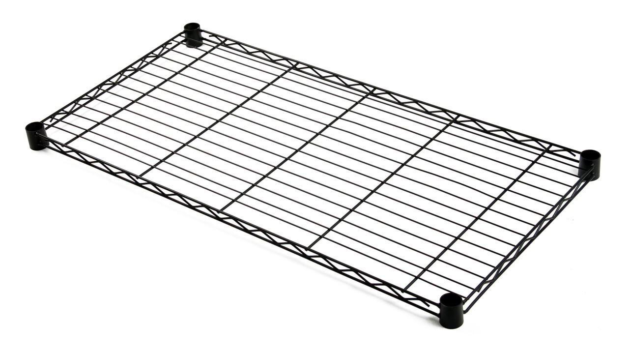 Black Epoxy Wire Shelving