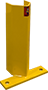 Save-Ty Yellow 12" Universal Post Protector 3 1/8" Opening