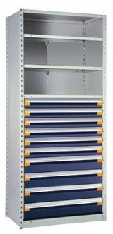 Drawers in Shelving