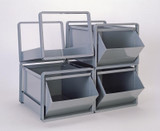 1-415BCU-3 Steel Stackrack Unit with Number 4 Stackbins
