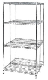 Chrome Wire Shelving Add-On 12"D x 36"W x 54"High