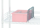 DIV24 Chrome Wire Shelf Divider 24"x8" DIV24 Chrome Wire Shelf Divider 24"x8"