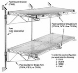 Single-Post Wall Mount Arm and Bracket Set 18"