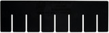 DS92035CO Conductive Short Divider for Dividable Grid Containers - Carton of 6 Short Dividers