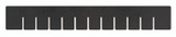 DS93030CO Conductive Short Divider for Dividable Grid Containers - Carton of 6 Short Dividers