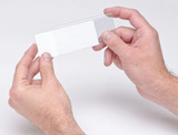 LTR-1754 Label Holders, clear, with laser label inserts (25 per pack)