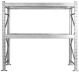 Galvanized Pallet Rack Add-On Unit 96"Wx42"Dx192"H with 3 Levels