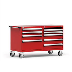 R5DHG-3009 Mobile Drawer Cabinet 48"W with Drawer Dividers