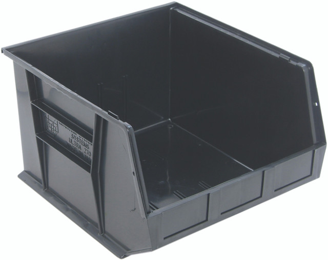 QUS270COCS Conductive ESD Stack and Hang Bin - 18" x 16-1/2" x 11" - Carton of 3 Bins
