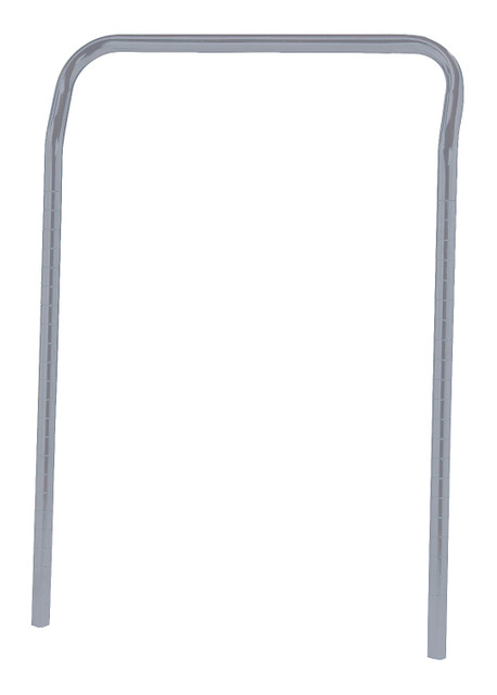 UH21GY Chrome Wire Shelving U-Handle 21" Wide