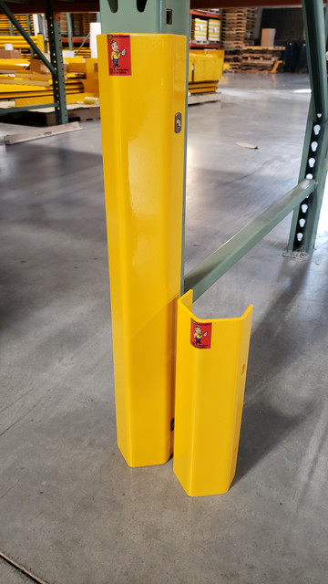 Save-Ty Yellow 12" Side Mounted Post Protector 3 1/8" Opening