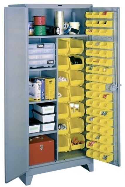 1122 Lyon All Welded Combination-Bin Cabinet