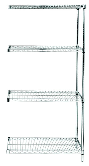 Chrome Wire Shelving Add-On 18"D x 36"W x 54"High