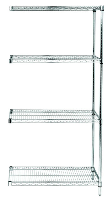 Chrome Wire Shelving Add-On 18"D x 54"W x 54"High